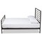 Baxton Studio Alva Modern and Contemporary Industrial Black Finished Metal Full Size Platform Bed 187-11630-Zoro - alternate 4